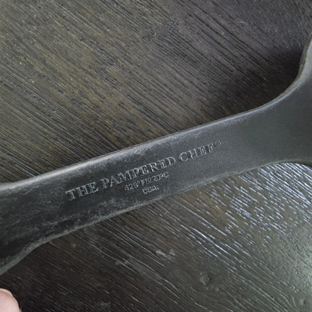 Pampered Chef Slotted Spoon Nylon Heat Resistant Black #2336‎ 13 in